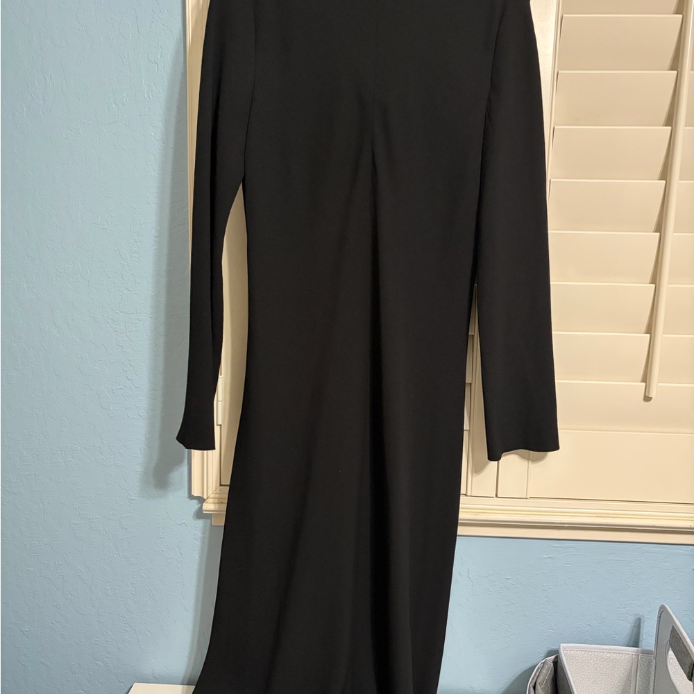 Vince Black Long-Sleeve Maxi Dress